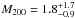 \hbox{$\mtwo=1.8_{-0.9}^{+1.7}$}