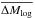 \hbox{$\overline{\Delta M_{\log}}$}
