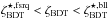 \hbox{$\zeta_{\text{BDT}}^{\star\text{,fsrq}} < \zeta_{\text{BDT}}< \zeta_{\text{BDT}}^{\star\text{,bll}}$}