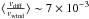 \hbox{$\langle \frac{v_{\rm diff}}{v_{\rm wind}} \rangle \sim 7 \times 10^{-3}$}