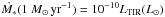 \hbox{$\dot{M_*}(1~{M}_{\odot}\,{\rm yr}^{-1})=10^{-10} L_{\rm TIR}({L}_{\odot})$}