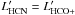 \hbox{$L'_{\rm HCN}=L'_{\rm HCO+}$}
