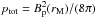 \hbox{$p_{\rm tot}= {B_{\rm p}^2(r_{\rm M})}/({8\pi})$}