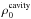 \hbox{$\rho_0^\mathrm{cavity}$}