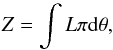 \begin{equation} Z = \int L \pi {\rm d} \theta, \label{eq:evidence} \end{equation}