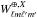 \hbox{$W^{\oplus,X}_{\ell m \ell' m'}$}