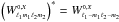 \hbox{$\left( \W{0}{X}{\lmun}{\lmdeux} \right)^{*} = \W{0}{X}{\ell_1-m_1}{\ell_2-m_2}$}