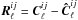 \hbox{$\vec{R}^{ij}_\ell = \vec{C}^{ij}_\ell - \vec{\hat C}^{ij}_\ell$}
