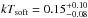 \hbox{$kT_{\rm soft}=0.15^{+0.10}_{-0.08}\,$}