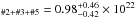 \hbox{$_{\#2+\#3+\#5}=0.98^{+0.46}_{-0.42}\times10^{22}\,$}
