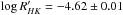 \hbox{$\log R'_{HK} = -4.62\pm0.01$}