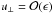 \hbox{$u_\perp = {\cal O}(\epsilon)$}