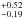 \hbox{$_{-0.19}^{+0.52}$}