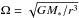 \hbox{$\Omega = \sqrt{GM_{*}/r^3}$}