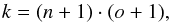 \appendix \setcounter{section}{1} \begin{equation} k = (n+1) \cdot (o + 1), \label{eq:estimated_parameters_IC} \end{equation}