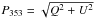 \hbox{$\Pem = \sqrt{Q^2 + U^2}$}