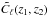 \hbox{$ \tilde{C}_{\ell}(z_1, z_2) $}