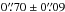Mathematical equation: \hbox{$0\farcs70\pm0\farcs09$}