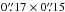 Mathematical equation: \hbox{$0\farcs17 \times 0\farcs15$}