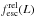 \hbox{$f^{\rm rel}_{\rm esc}(L)$}