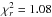 \hbox{$\chi^2_r = 1.08$}