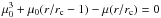 \hbox{$\mu_0^3+\mu_0(r/r_{\rm c}-1)-\mu(r/r_{\rm c})=0$}