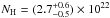 Mathematical equation: \hbox{$N_{\rm H} = (2.7^{+0.6}_{-0.5})\times10^{22}$}
