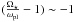 \hbox{$ (\frac{\Omega_{\star}}{\omega_{\rm pl}}-1 ) \sim -1$}