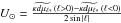 \hbox{$\Us= \frac{\widetilde{\kappa d\mu_{\ell*}}\,(\ell>0)-\widetilde{\kappa d\mu_{\ell*}}\,(\ell<0)}{2\sin |\ell|}$}