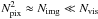 Mathematical equation: \hbox{$\Npix^2\approx\Nimg\ll\Nvis$}
