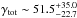 Mathematical equation: \hbox{$\gamma_{\rm tot}\sim51.5^{+35.0}_{-22.7}$}