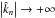 Mathematical equation: \hbox{$ \left| \hat{k}_n \right| \rightarrow + \infty $}