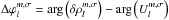 Mathematical equation: \hbox{$ \Delta \varphi_l^{m,\sigma} = {\rm arg} \left( \delta \rho_l^{m,\sigma} \right) - {\rm arg} \left( U_l^{m,\sigma} \right) $}