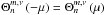 Mathematical equation: \hbox{$ \Theta_n^{m,\nu} \left( - \mu \right) = \Theta_n^{m,\nu} \left( \mu \right) $}