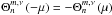 Mathematical equation: \hbox{$ \Theta_n^{m,\nu} \left( - \mu \right) = - \Theta_n^{m,\nu} \left( \mu \right) $}