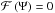 Mathematical equation: \hbox{$\mathcal{F} \left( \Psi \right) = 0$}