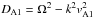 Mathematical equation: \hbox{$D_{\rm A1}=\Omega^2-k^2v_{\rm A1}^2$}