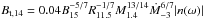 Mathematical equation: \hbox{$B_{\rm t,14}=0.04 B_{15}^{-5/7}R_{11.5}^{-1/7}M_{1.4}^{13/14}\dot M_{-3}^{6/7} |n(\omega)|$}