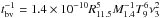 Mathematical equation: \hbox{$t_{\rm bv}^{-1}=1.4\times10^{-10}R_{11.5}^5M_{1.4}^{-1}T_9^6 \nu_3^2$}