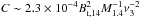 Mathematical equation: \hbox{$C\sim2.3\times10^{-4}B_{\rm t,14}^2M_{1.4}^{-1}\nu_{3}^{-2}$}
