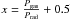 Mathematical equation: \hbox{$x = \frac{P_{\rm gas}}{P_{\rm rad}} + 0.5$}