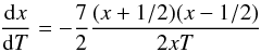 Mathematical equation: \begin{equation} \frac{{\rm d} \log Q_+ }{ {\rm d} \log T } = 1 + 7 \mu \frac{1 - \beta}{1 + \beta}, \end{equation}