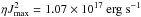 Mathematical equation: \hbox{$ \eta J^2_{\rm max}=1.07\times 10^{17}\rm~erg~s^{-1}$}