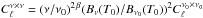 Mathematical equation: \hbox{$C_\ell^{\nu\times\nu}=(\nu/\nu_0)^{2\, \beta}(B_\nu(T_0)/B_{\nu_0}(T_0))^2 C_\ell^{\nu_0\times\nu_0}$}