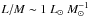 Mathematical equation: \hbox{$L/M\sim1~\lsun~M_\odot^{-1}$}