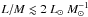 Mathematical equation: \hbox{$L/M\lesssim2~\lsun~M_\odot^{-1}$}