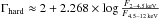Mathematical equation: \hbox{$\Gamma_{\rm hard} \approx 2 + 2.268\times{\log{\frac{F_{\rm 2-4.5\,keV}}{F_{\rm 4.5-12\,keV}}}}$}