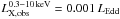 Mathematical equation: \hbox{$L_\mathrm{X,obs}^{0.3-10\,\mathrm{keV}}=0.001\,L_\mathrm{Edd}$}