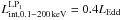 Mathematical equation: \hbox{$L_\mathrm{int,0.1{-}200\,keV}^\mathrm{LP_1}=0.4 L_\mathrm{Edd}$}