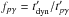 Mathematical equation: \hbox{$f_{p\gamma} = t_{\rm dyn}' / t_{p\gamma}'$}